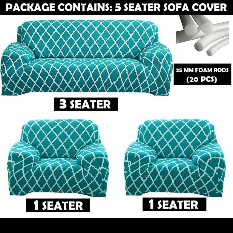 Elastic Fitted Sofa Covers - (3+1+1) Seater Sofa |🔥FLAT 50% SAVINGS🔥