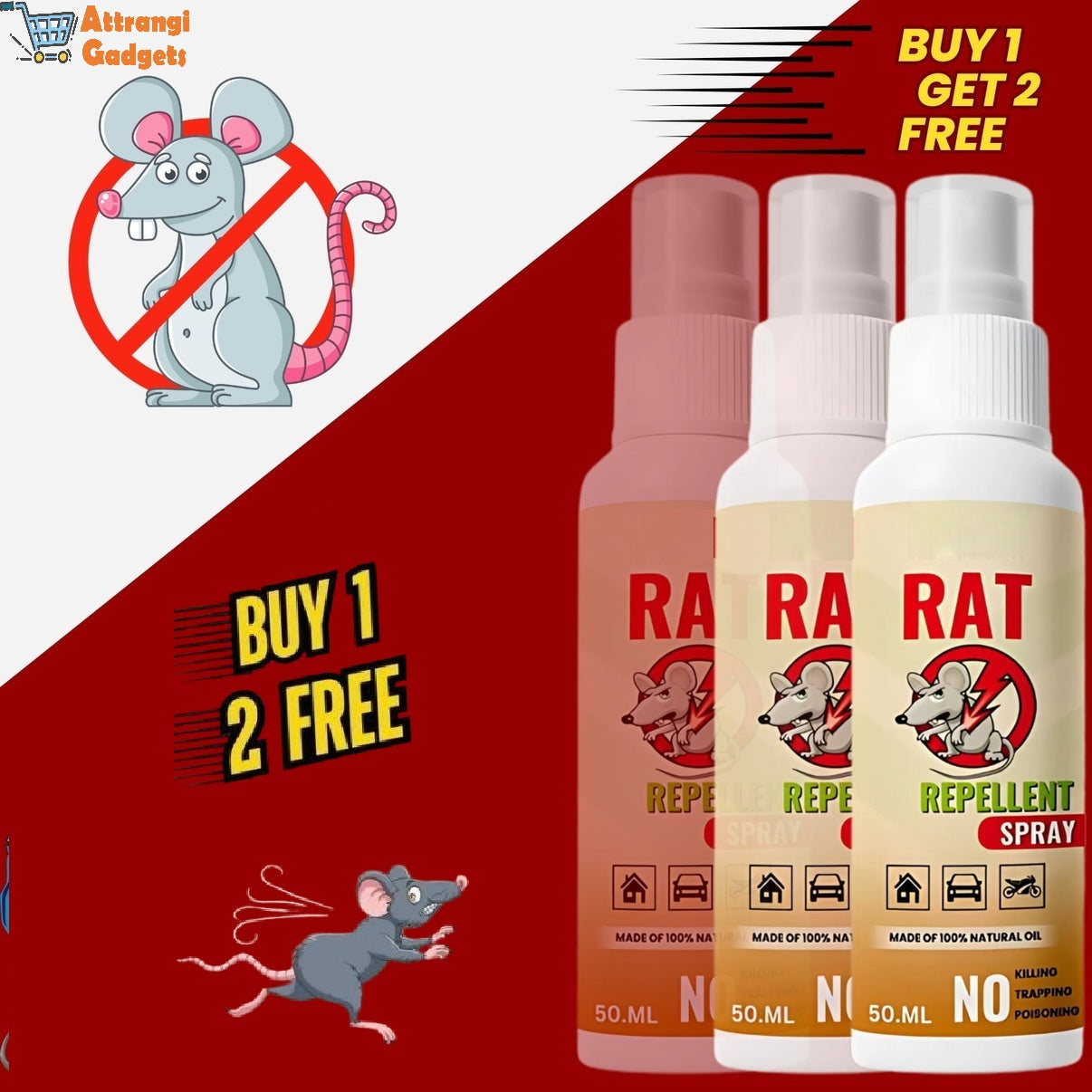 RatXpert-Pro™ - Rat Repellent Spray | 🔥BUY 1 GET 2 FREE🔥🔥